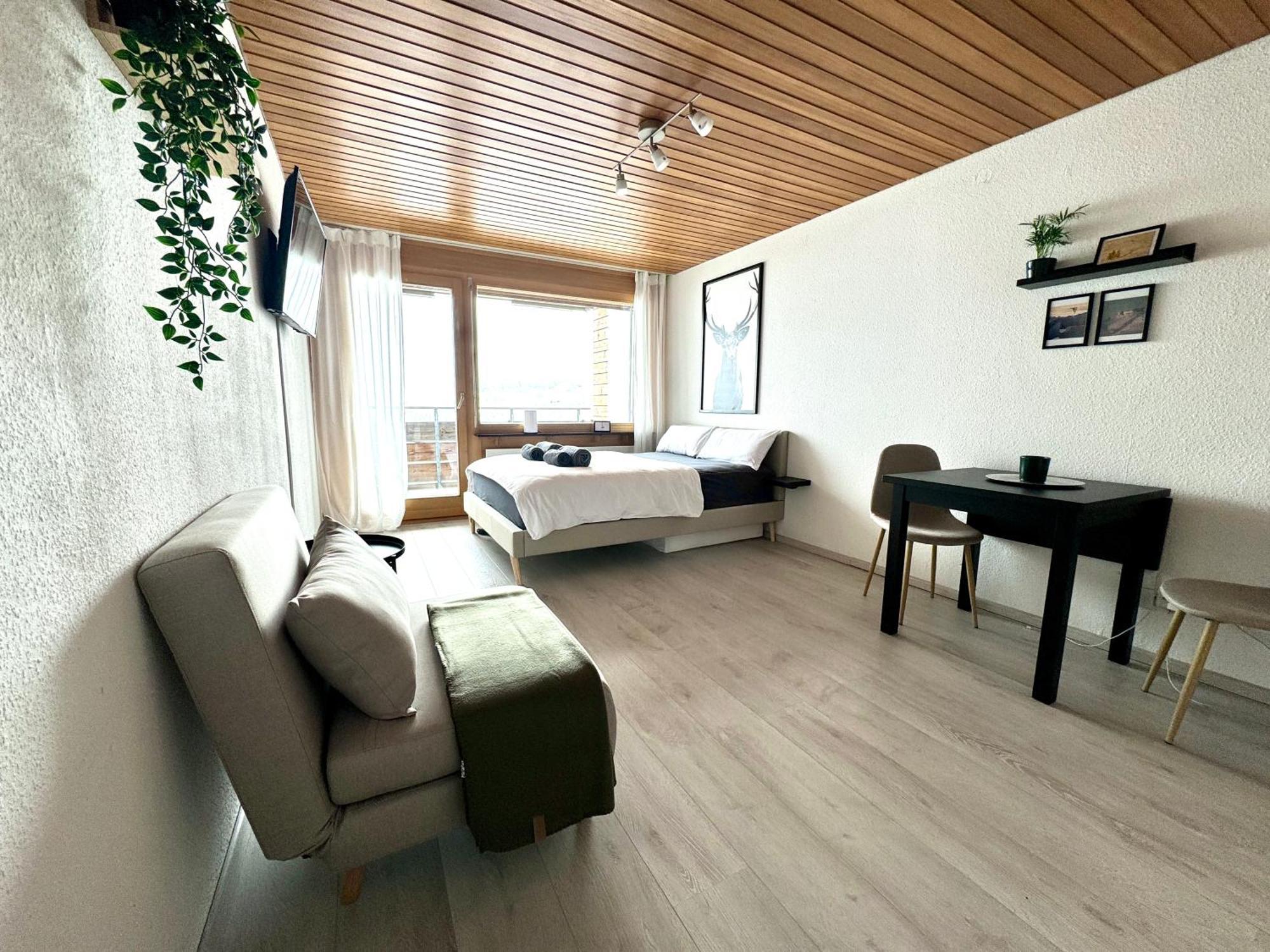 Studio Mit See- Und Bergblick Laax Exteriör bild